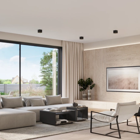 Deckenleuchted OZZY schwarz LED