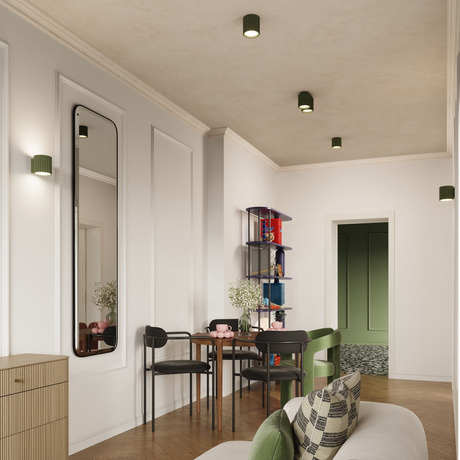 Plafond AURA 2 olivgrün GU10