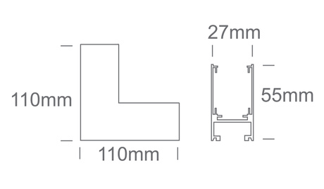 Wand-zu-Wand-Ecke (IN) für MYL.00531 und MYL.00532