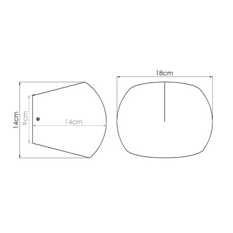 Wandleuchte GLOBE beton