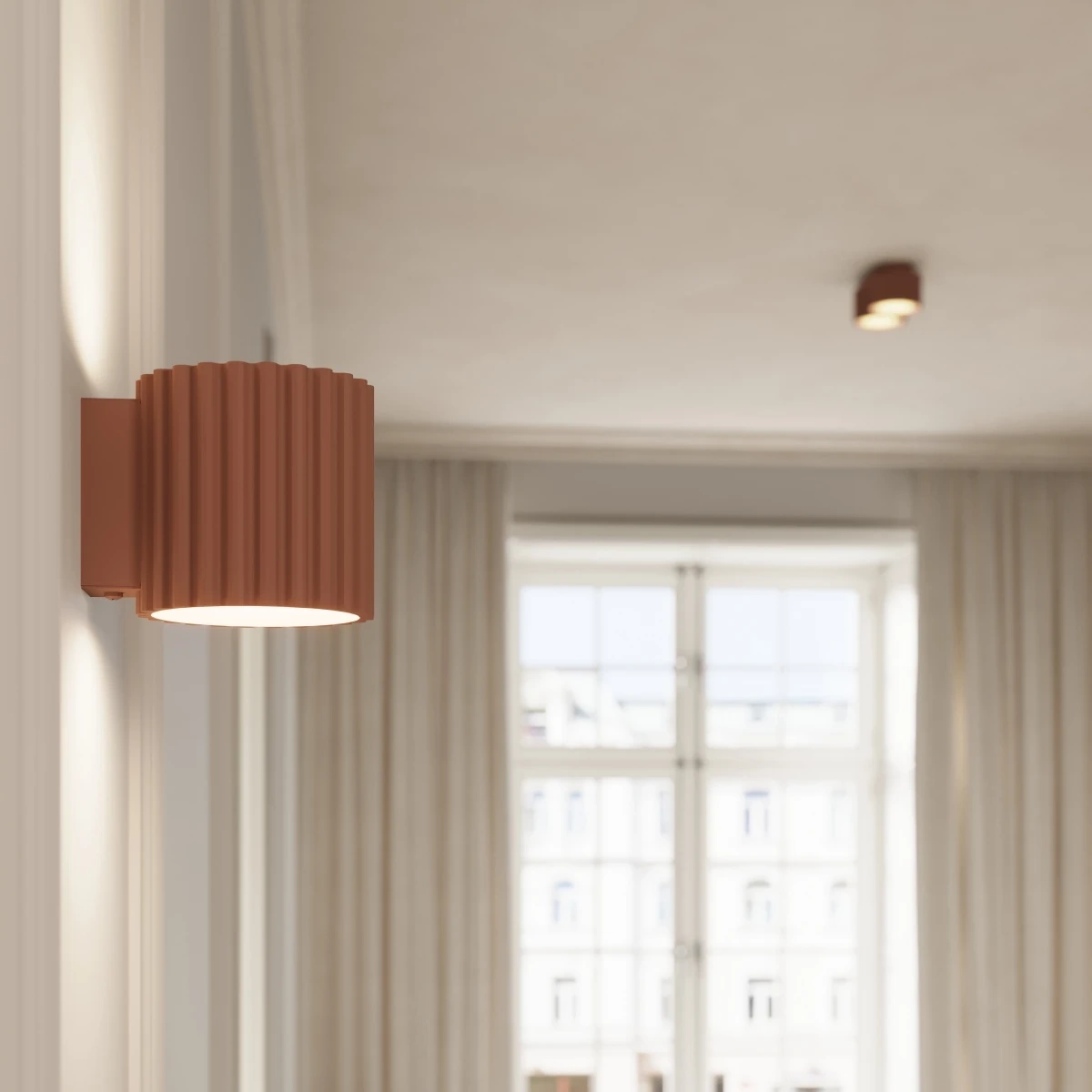 Plafond AURA 2 mokka Gx53