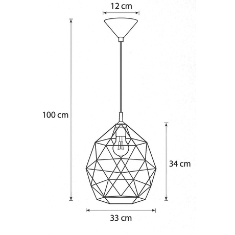 Pendelleuchte TRIOM 20 schwarz