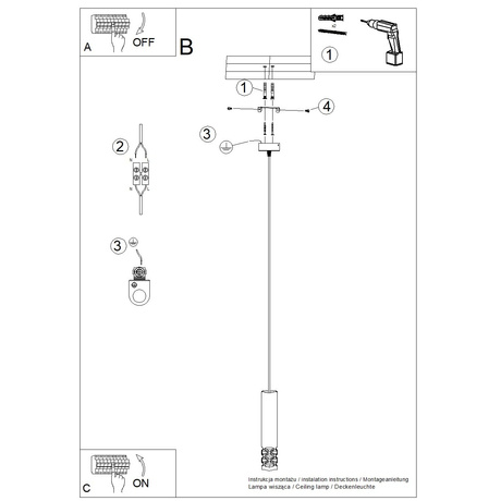 Pendelleuchte LIRO 1 weiß