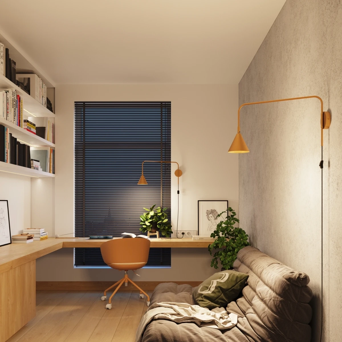 Wandleuchte NOX golden