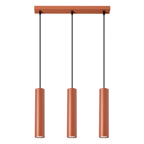 Pendelleuchte LAGOS 3L roter Ocker