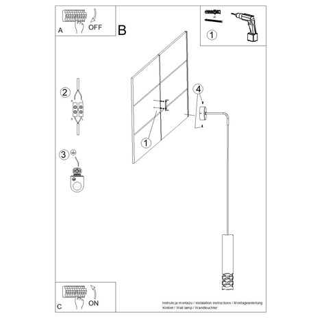Wandleuchte LIRO weiß