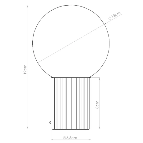 Tischlampe HALO olivgrün