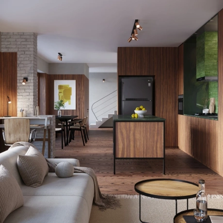 Plafond WINX 6L schwarz/kupfer