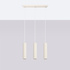 Pendelleuchte KARBON 3L beige
