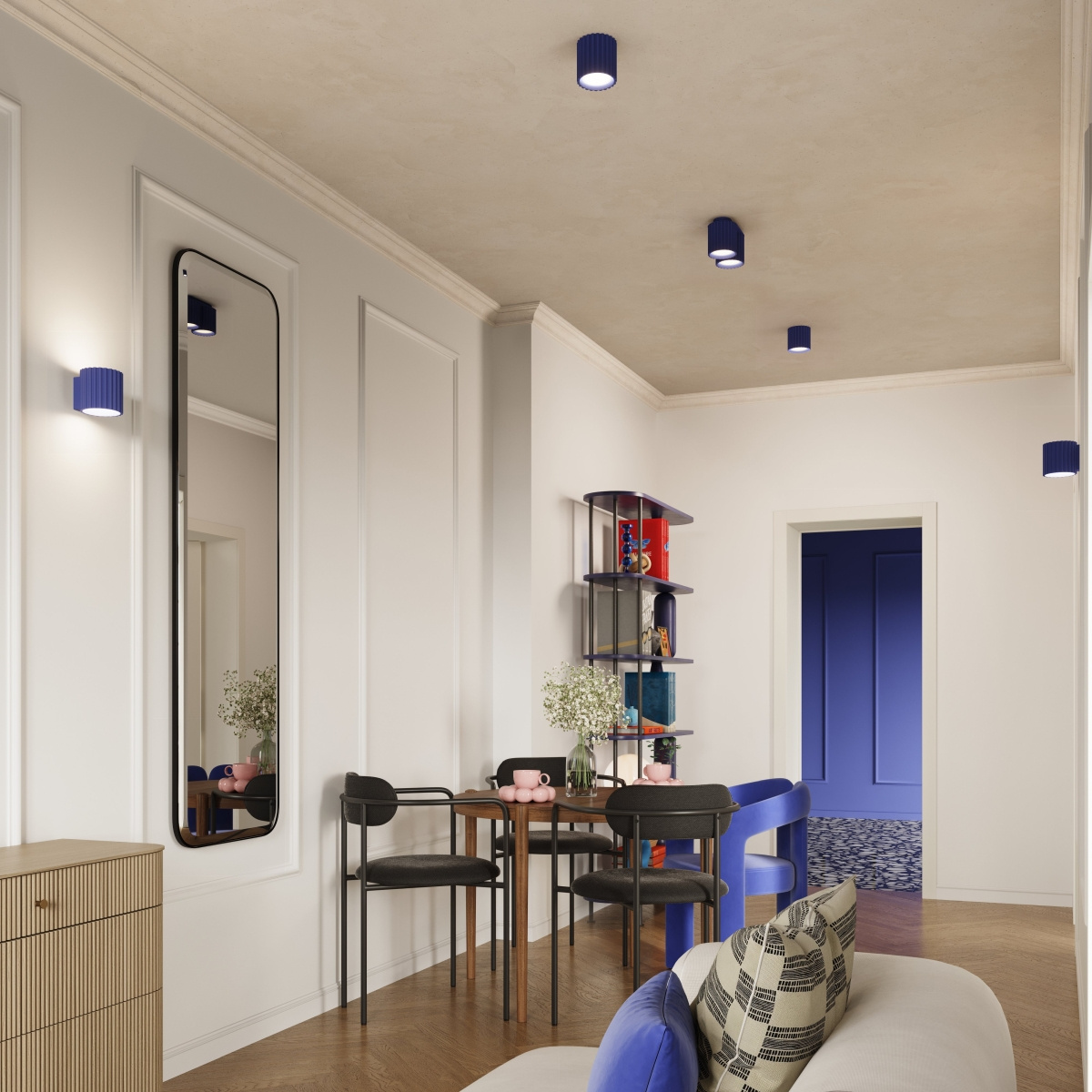 Plafond AURA 2 ultramarin GU10