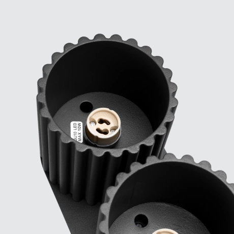 Plafond AURA 2 schwarz GU10