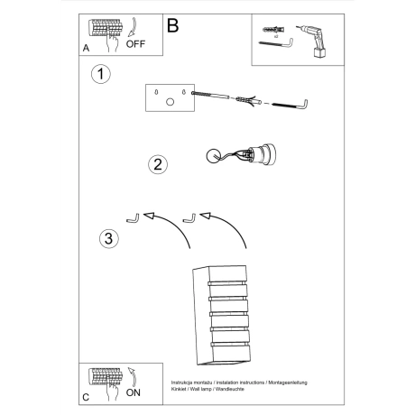 Wandleuchte Keramik SAMIR