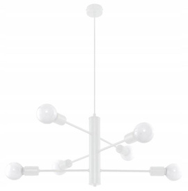 DUOMO 6 Kronleuchter weiß