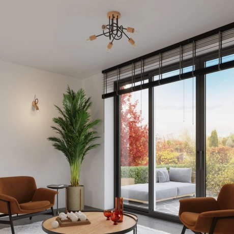 Kronleuchter EMBER 3 Schwarz