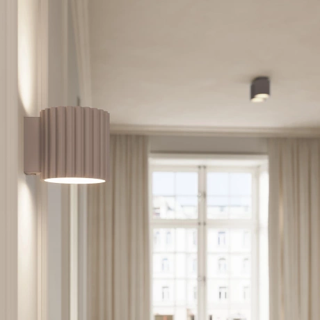 Plafond AURA 1 taupe GU10