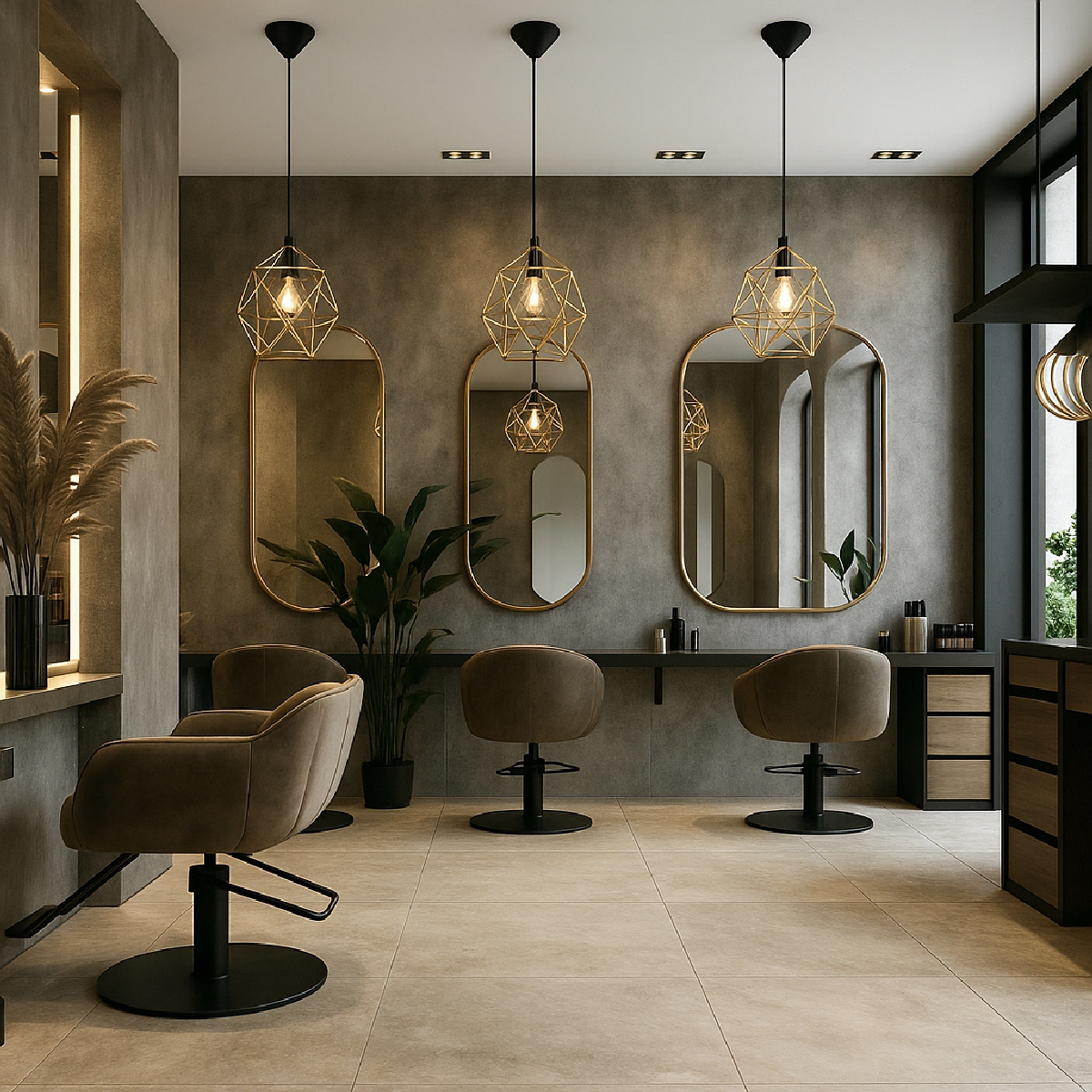 Pendelleuchte TRIOM 30 golden