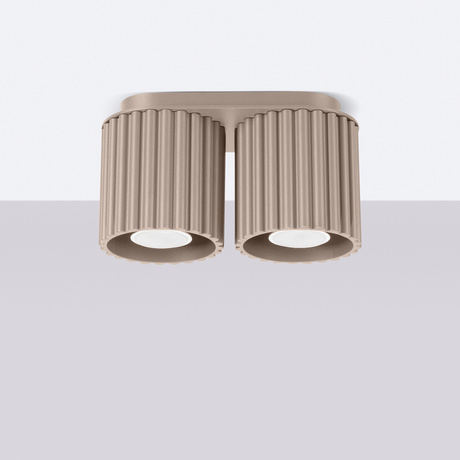 Plafond AURA 2 taupe GU10