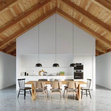 Hängeleuchte CASCO schwarz/weiß