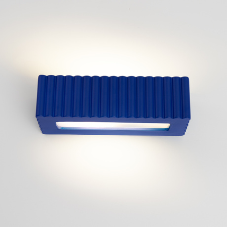 Wandleuchte Keramik RIGATA ultramarin