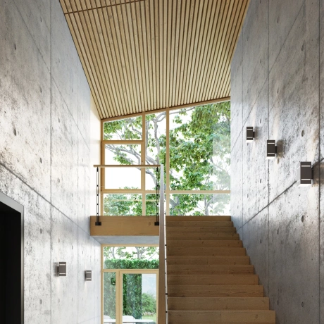 Wandleuchte BLOCCO grau