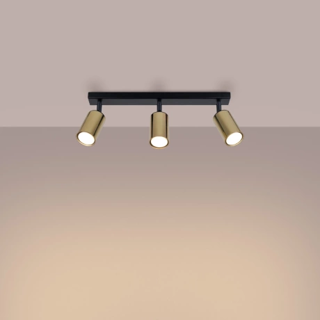 Plafond WINX 3 schwarz/gold