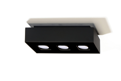 Deckenleuchte MONO 3 schwarz