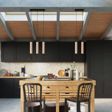 Hängeleuchte LINO 2 Holz