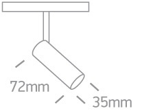 KARO 1 schwarze LED 3000K 6W 480lm