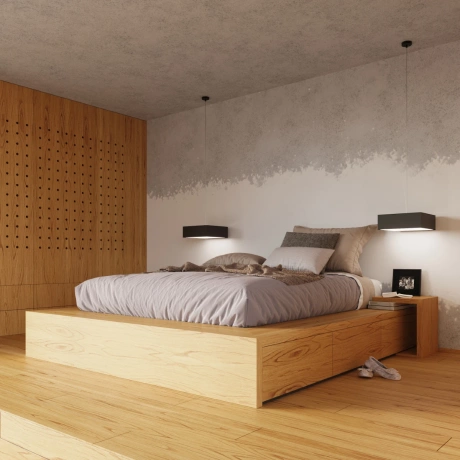 Deckenleuchte HORUS 45 schwarz