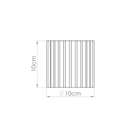 Plafond AURA 1 burgunderrot GU10