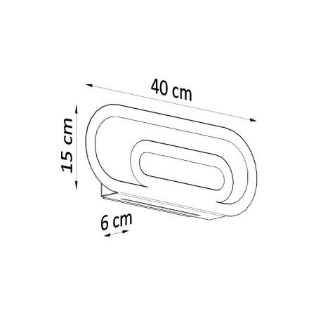 Wandleuchte SACCON weiß