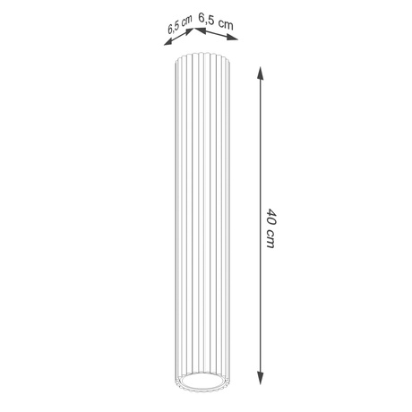 Plafond KARBON 40 golden