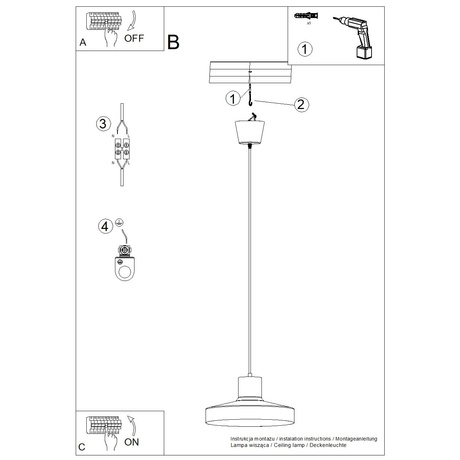 Pendelleuchte BILO roter Ocker