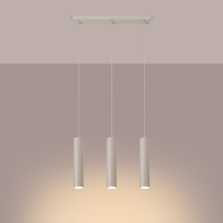 Pendelleuchte LAGOS 3L beige