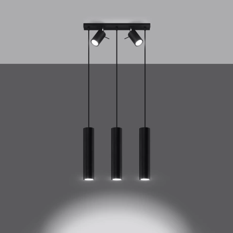 Hängeleuchte RING 3 schwarz