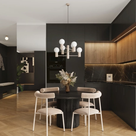 Kronleuchter HALO 6 taupe