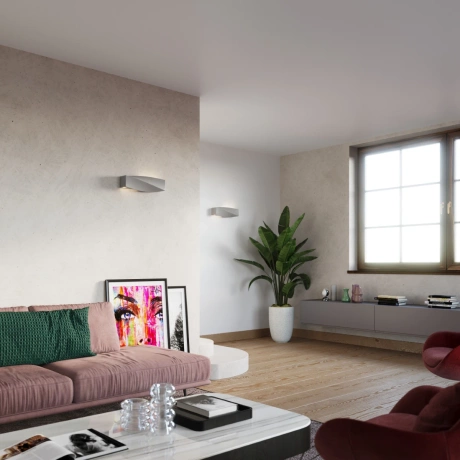 Wandleuchte Keramik SIGMA grau