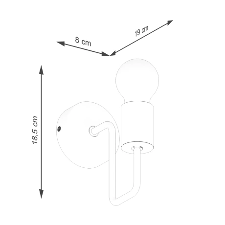 Wandlampe TIMBO schwarz