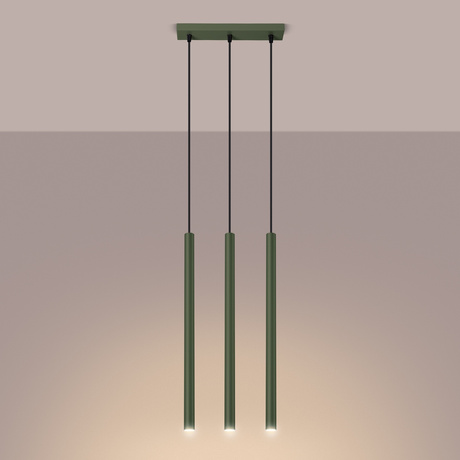 Pendelleuchte PASTELO 3P olivgrün