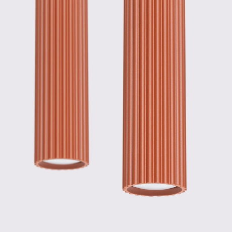 Pendelleuchte KARBON 2 roter Ocker