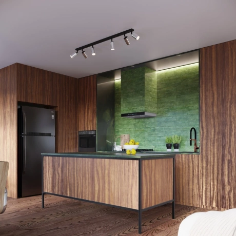 Plafond WINX 6L schwarz/chrom