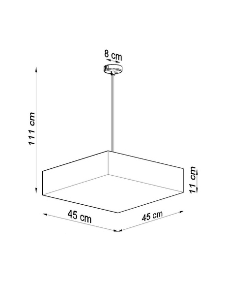 Pendelleuchte HORUS 45 schwarz