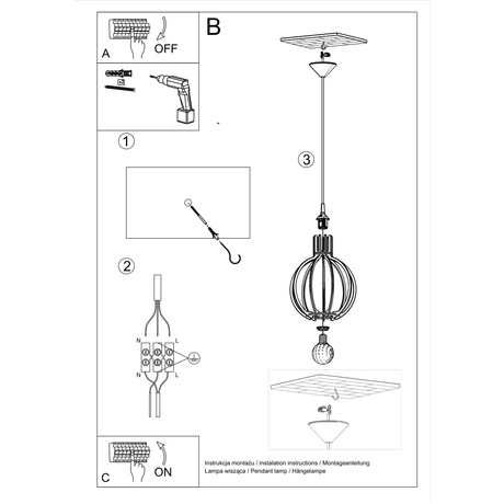 Hängeleuchte ARANCIA Naturholz