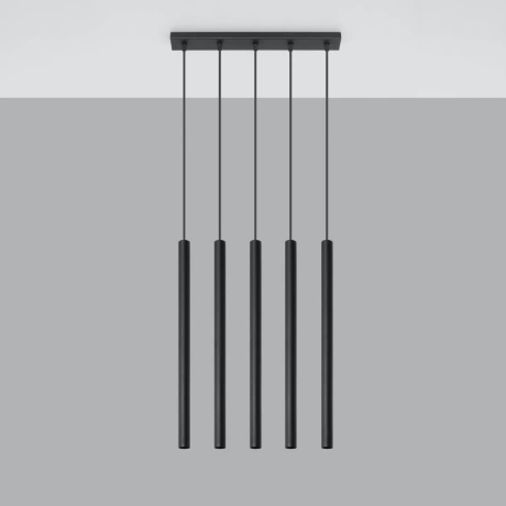 Hängeleuchte PASTELO 5 schwarz