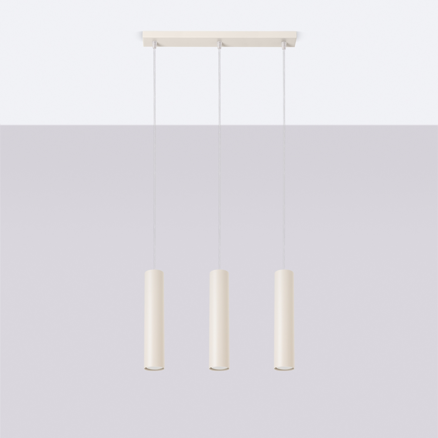 Pendelleuchte LAGOS 3L beige