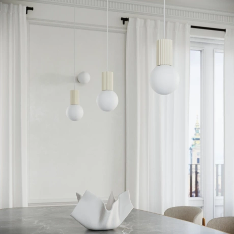 Tischlampe HALO beige