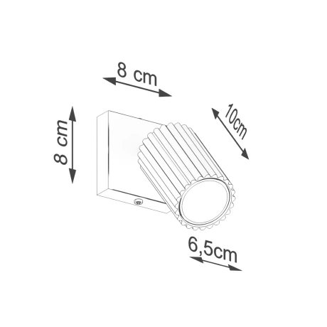 Wandleuchte KARBON schwarz