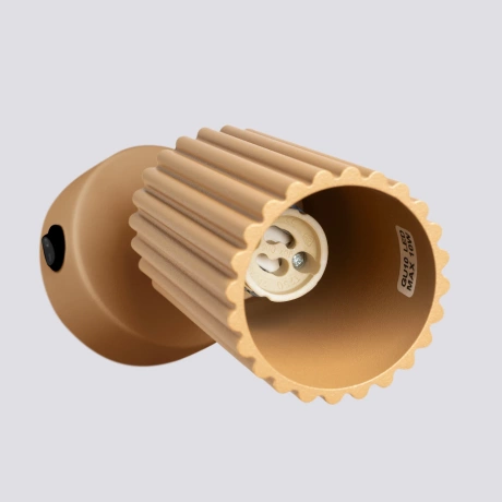 Wandleuchte KARBON goldene mit Schalter