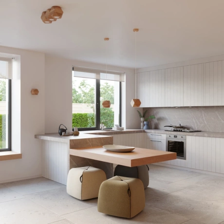 Deckenleuchte WOODY 3 Naturholz