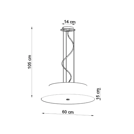 Kronleuchter VEGA 60 schwarz